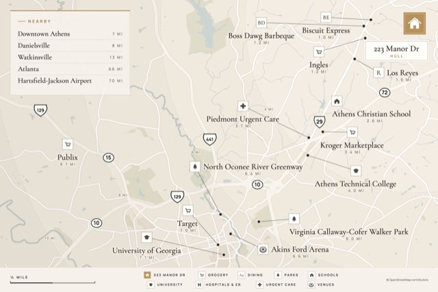 Nearby