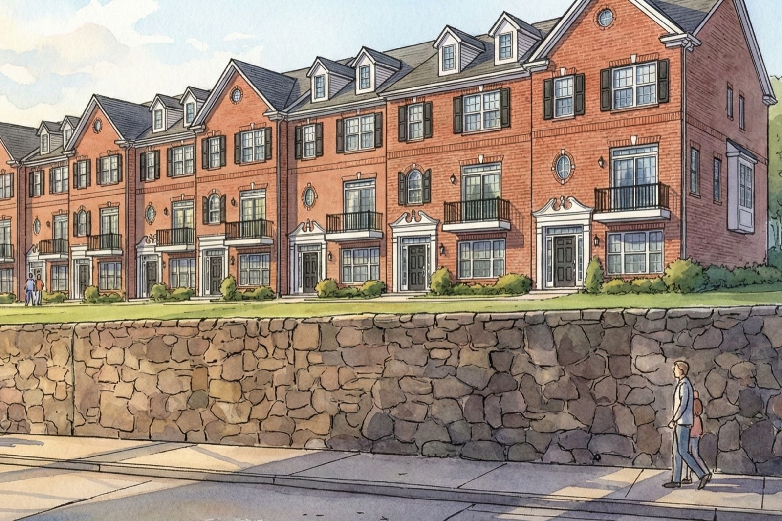 Artist's concept of possible townhomes, 357 S. Peter Street