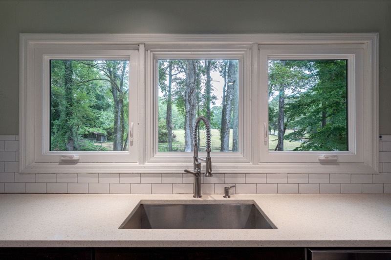 Kitchen sink with a view